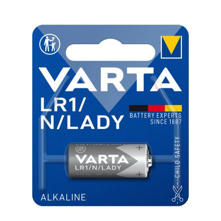 Varta Baterie de Alarmă Alcalină LR1, MN9100, E90, Lady, N (1,5V) B1