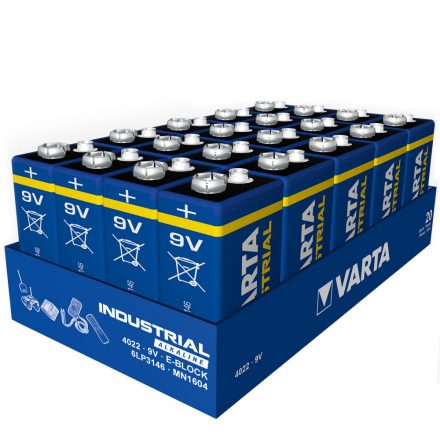 Varta Industrial Baterie Alcalină 9V BULK