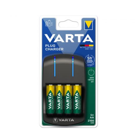 Varta Încărcător Plug + 4x2100mAh R2U AA (AA/AAA) (300min)