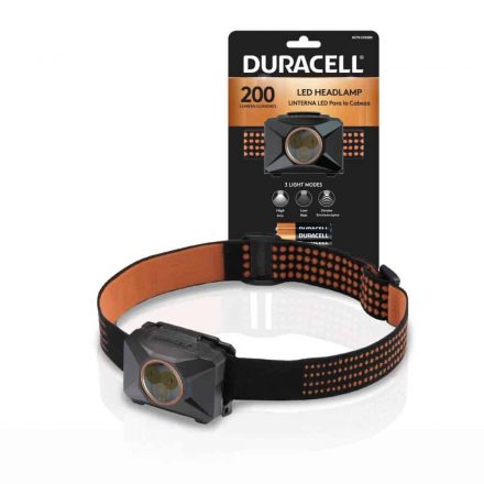 Duracell Fejlámpa DH200SE (+3AAA) IPX4 (200 lumen) B1