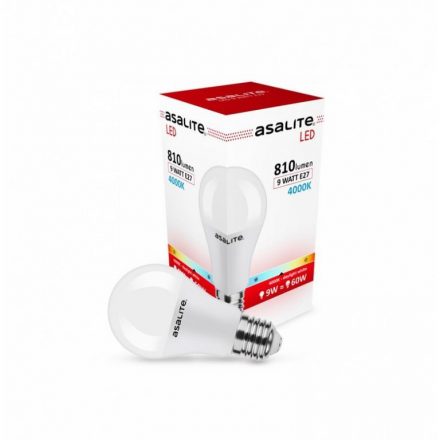 Asalite Bec LED A60 glob E27 9W 4000K (810 lumen)