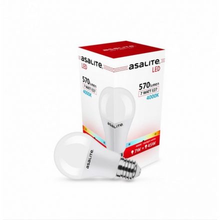 Asalite Bec LED A60 glob E27 7W 4000K (630 lumen)