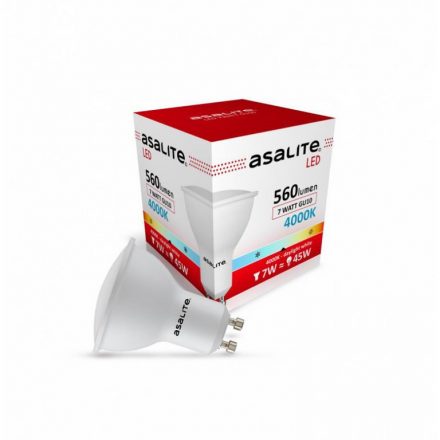 Asalite Bec LED GU10 spot 7W 4000K (600 lumen)