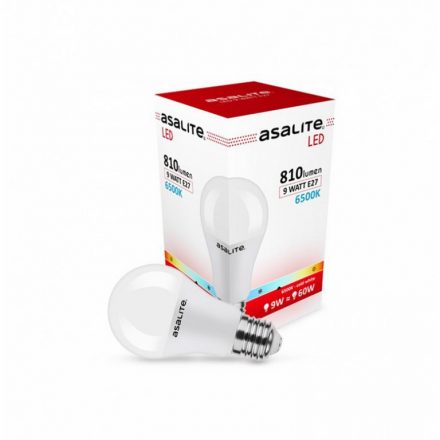 Asalite Bec LED A60 glob E27 9W 6500K (820 lumen)