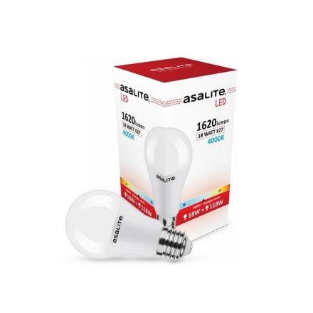 Asalite LED Izzó A70 gömb E27 18W 4000K (1620 lumen)