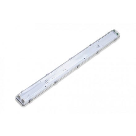 Asalite Premium Corp de Iluminat Etanș IP65 2x120cm pregătit pentru Tuburi LED T8 (2x18W tuburi neon neincluse)