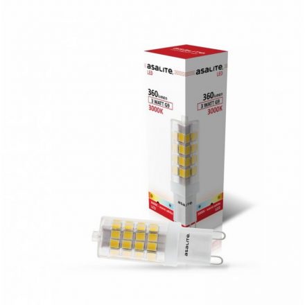 Asalite Bec LED G9 3W 3000K (330 lumen)