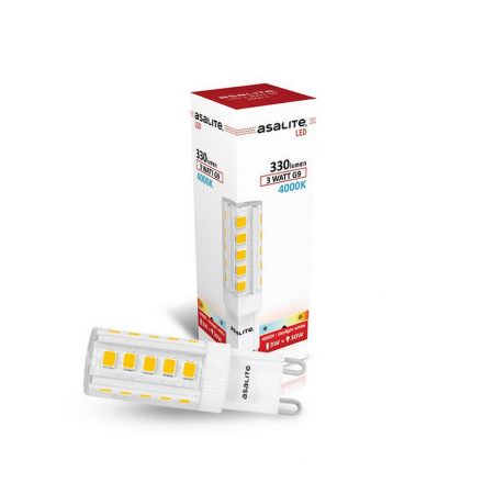 Asalite Bec LED G9 3W 4000K (330 lumen)