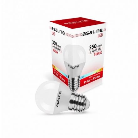 Asalite Bec LED G45 mini glob E27 4W 3000K (350 lumen)