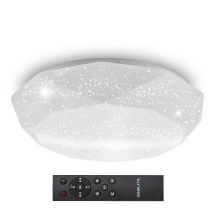 Asalite Lampă de Tavan LIZA 48W 3000K/4000K/6500K (4080 lumen) Diamant/Stele + Telecomandă CCT