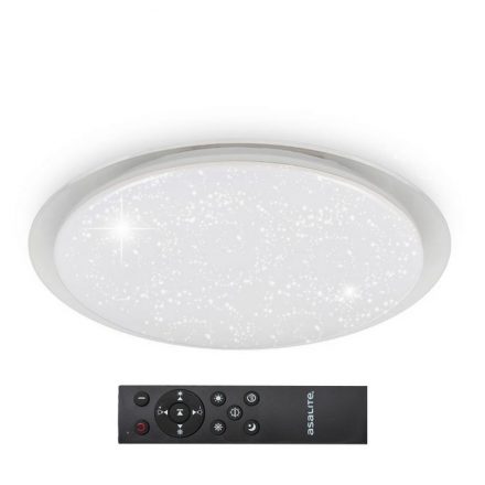 Asalite Lampă de Tavan LIZA 48W 3000K/4000K/6500K (4080 lumen) Rotundă/Stele + Telecomandă CCT