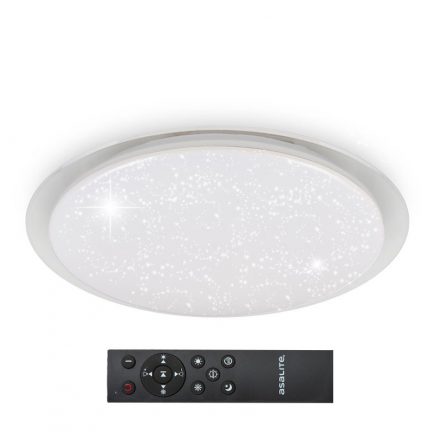 Asalite Lampă de Tavan EMMA 72W 3000K/4000K/6500K (6120 lumen) Rotundă/Stele + Telecomandă CCT