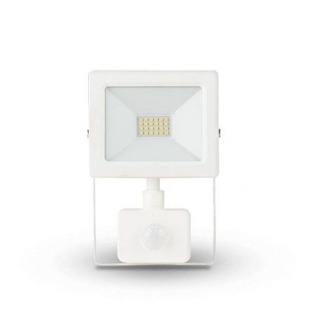 Asalite LED Reflector Alb Slim 20W 4500K, 1800 lumeni, Senzor Mișcare, IP65