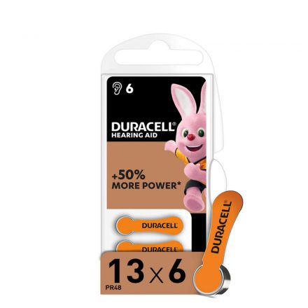 Duracell Baterie pentru Aparat Auditiv DA13 0%Hg (1,45V) B6