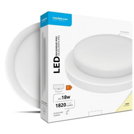 Modee LED Bulkhead Kerek 18W 4000K IP65 Fehér ERP