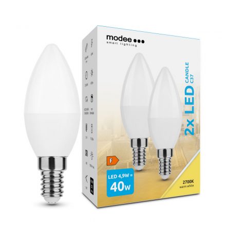 Modee Lighting Bec LED Lumânare (Candle) 4.9W E14 200° 2700K (470 lumen) ERP B2