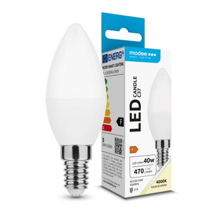 Modee Lighting Bec LED Lumânare (Candle) 4.9W E14 200° 4000K (470 lumen) ERP