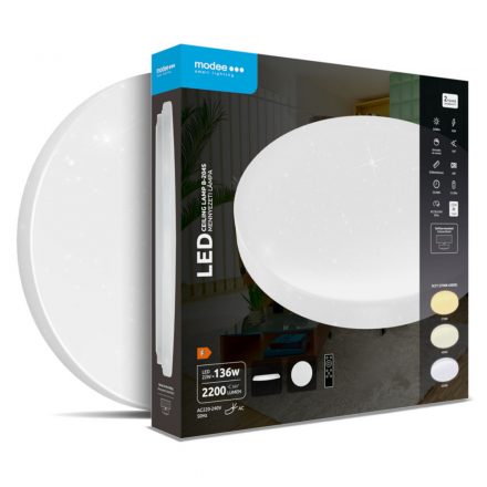 Modee Lustră LED de Tavan 22W 3CCT D380x65mm 2200 lumen telecomandă