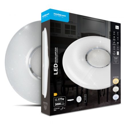 Modee Mennyezeti LED Lámpa 24W 3CCT D410x70mm 3000 lumen távirányító