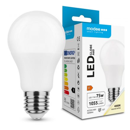 Modee Lighting LED Bec Globe A60 11W E27 200° 4000K (1055 lumen) ERP