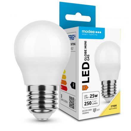 Modee Lighting LED Bec Globe Mini G45 2.9W E27 200° 2700K (250 lumen) ERP