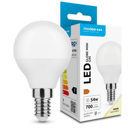 Modee Lighting LED Bec Globe Mini G45 7W E14 200° 4000K (700 lumen) ERP