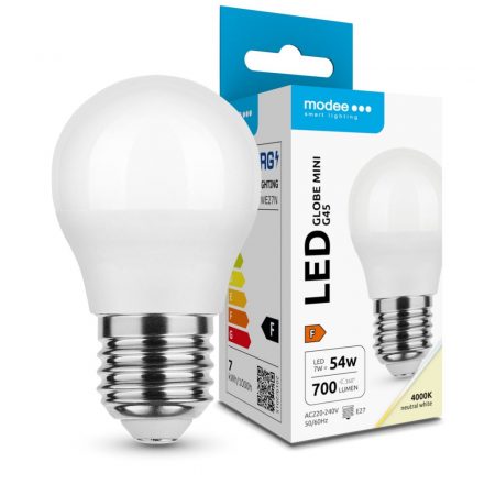 Modee Lighting LED Bec Globe Mini G45 7W E27 200° 4000K (700 lumen) ERP