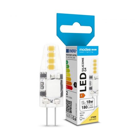 Modee Lighting LED Bec G4 Silicon DC 12V 1,8W 2700K (180 lumen) ERP