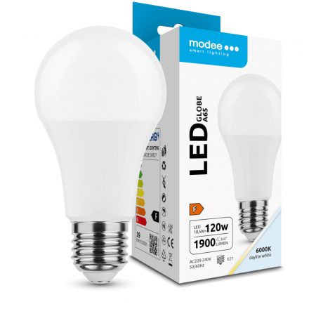 Modee Lighting LED Bec Globe A65 18,5W E27 200° 6000K (1900 lumen) ERP