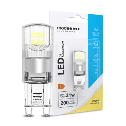 Modee Lighting LED Bec G9 Aluminiu 1,9W 2700K (200 lumen) ERP B1