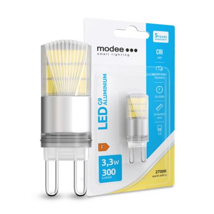 Modee Lighting LED Bec G9 Aluminiu 3,3W 2700K (300 lumen)