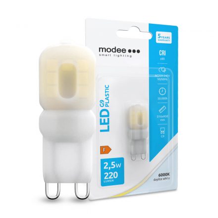 Modee Lighting LED Izzó G9 Plastic 2,5W 6000K (220 lumen)