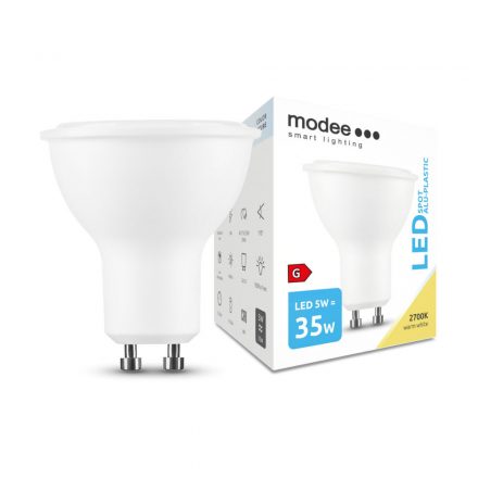 Modee Lighting LED Bec Spot Alu-Plastic 5W GU10 110° 2700K (400 lumen)