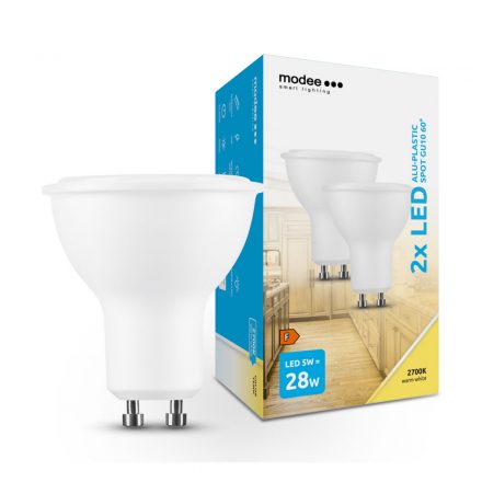 Modee Lighting LED Bec Spot Alu-Plastic 5W GU10 60° 2700K (300 lumen) B2