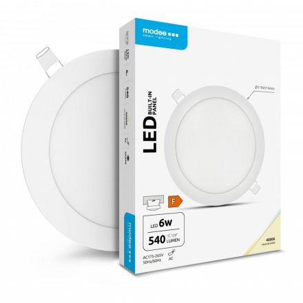 Modee LED Panel Rotund Încastrabil - A2-series 6W 4000K (540 lumen) ERP