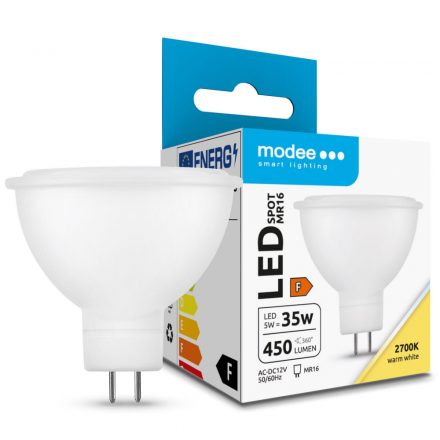 Modee Lighting LED Bec Spot 5W MR16 12V 100° 2700K (450 lumen) ERP