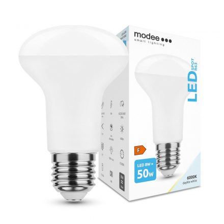 Modee Lighting LED Bec Spot R63 8W E27 110° 6000K (640 lumen) A-series