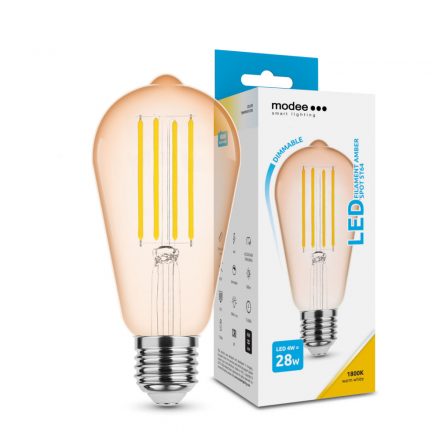 Modee LED Filament Chihlimbar ST64 4W E27 320° 1800K (360 lumen) dimm.