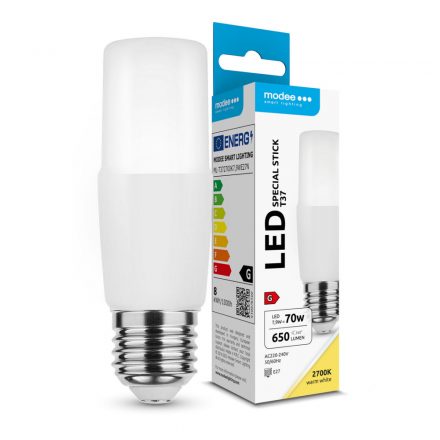 Modee Lighting LED Bec Special Stick T37 7,9W E27 200° 2700K (650 lumen) ERP