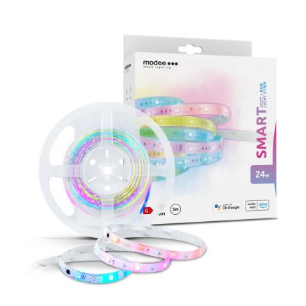 Modee LED Smart (Tuya Wi-Fi) Bandă 3,4W/m IP20 RGB+3CCT (240 lumen/m) 5M