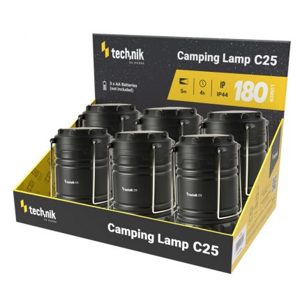 Lanternă de camping Technik C25 - COB LED, IP44, 180 lumeni