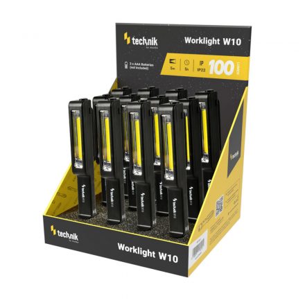 Technik Elemlámpa W10 COB LED 100 lumen 3xAAA