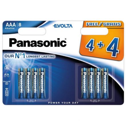 Panasonic Evolta Baterie alcalină Micro AAA 4+4