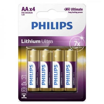 Philips Baterie Lithium Ultra AA (FR6LB4A/10) (1,5V) B4