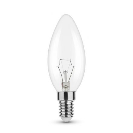 Bec rezistent la vibrații C35 lumânare E14 40W 2700K (340 lumen)