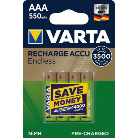 Varta Baterie Endless Energy R2U Micro AAA 550mAh B4